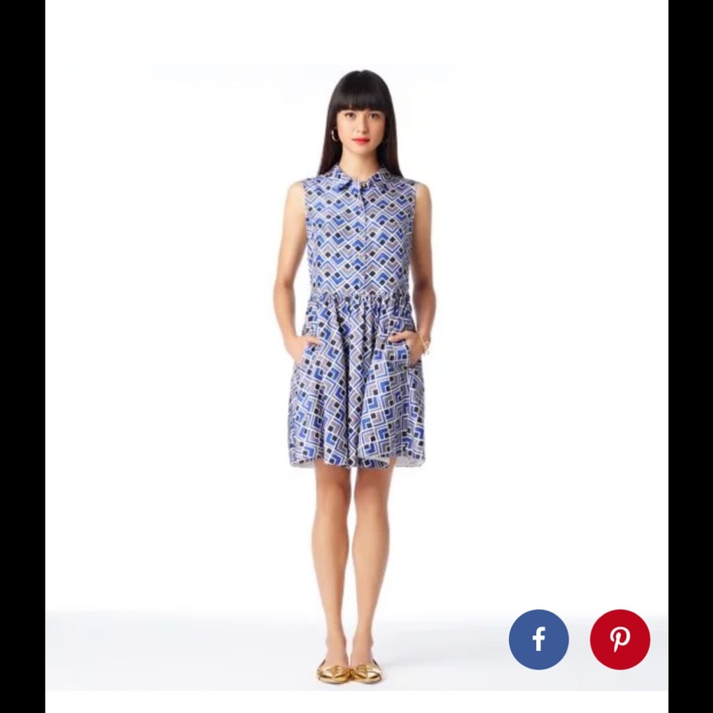 Kate Spade Deco Lora Silk Darling fit & flare